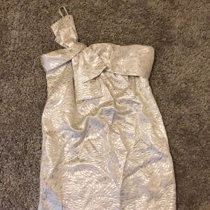 Silver/ White party dress